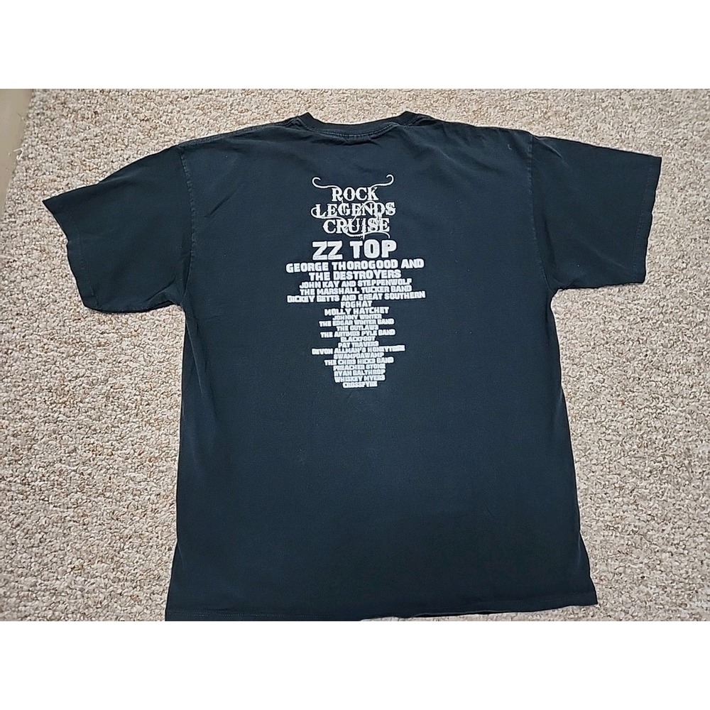 ROCK LEGENDS CRUISE 2011 DOUBLE SIDED GRAPHIC TEE XL ZZ Top Steppenwolf Foghat - Picture 6 of 8